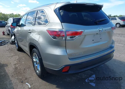 2014 Toyota Highlander Limited V6 из США, поврежденный, VIN 5TDDKRFH8ES007909